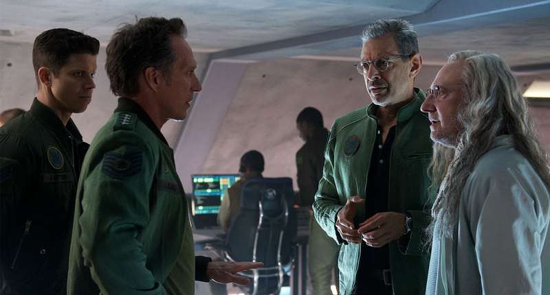 Jeff Goldblum and Brent Spiner (right) return for Resurgence, along with a prominent new character played by William Fichtner.